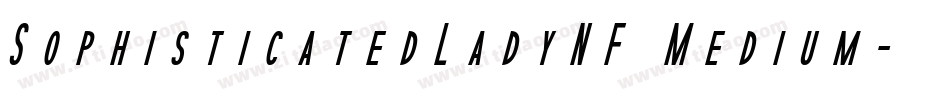 SophisticatedLadyNF Medium字体转换